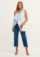 Bayan Mavi High-Rise Pamuklu Denim Pantolon
