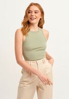 Bayan Yeşil Halter-Neck Tank Top