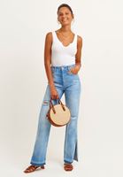 Bayan Beyaz V-Neck Atlet
