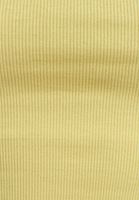 Women Yellow Square Neck Crop Top