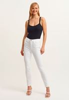 Women Black Cotton Singlet with Straps