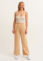Women Light Beige Cotton Singlet with Straps