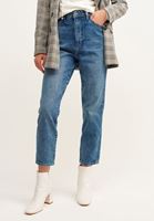 Women Blue Ultra High Rise Mom Jeans