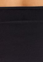 Women Black Patterned Seamless Crop Top