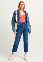 Bayan Kırmızı Dikişsiz İnce Askılı Crop Top