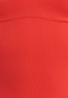 Bayan Kırmızı Straplez Crop Top