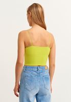 Bayan Yeşil Dikişsiz Crop Top