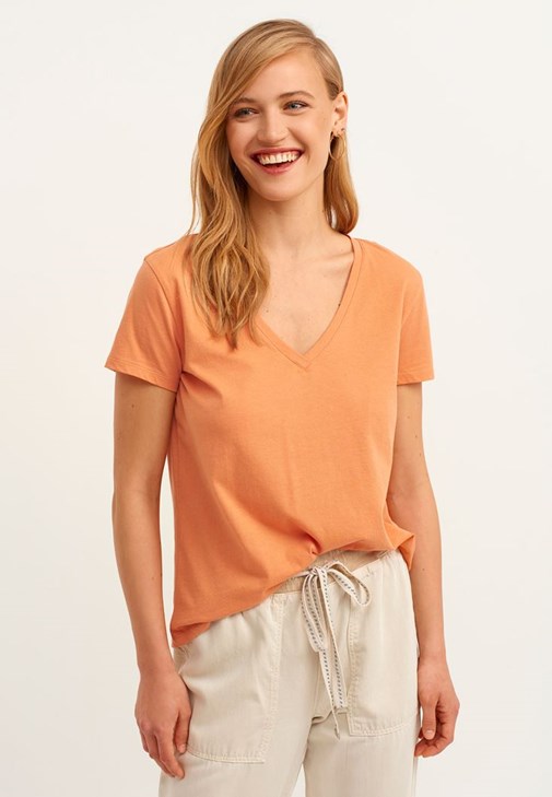 V-Neck Tişört ve Jogger Pantolon Kombini