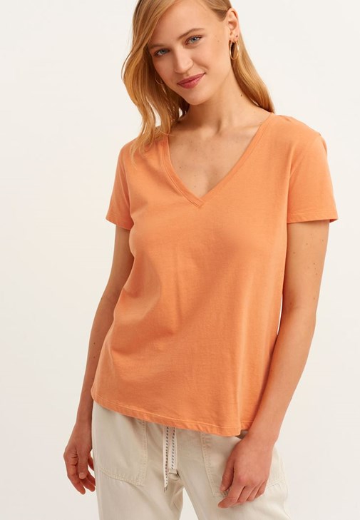 V-Neck Tişört ve Jogger Pantolon Kombini