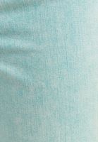Bayan Mavi Yıkama Efektli Straight-Fit Pantolon