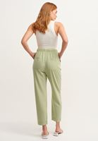 Bayan Yeşil Carrot-Fit Bağcıklı Pantolon