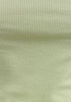 Bayan Yeşil V Yaka Crop Tişört