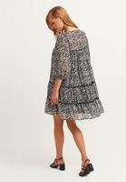 Women Mixed Floral Patterned Mini Dress
