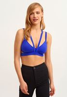 Çapraz Askılı Büstiyer ve Skinny Pantolon Kombini