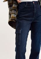 Bayan Mavi Kargo Jogger Denim Pantolon