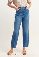Bayan Mavi Slouchy-Fit Denim Pantolon