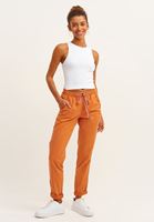 Bayan Turuncu Beli Lastikli Carrot-Fit Pantolon ( TENCEL™ )