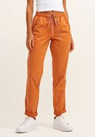Bayan Turuncu Beli Lastikli Carrot-Fit Pantolon ( TENCEL™ )