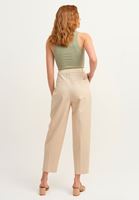 Pileli Slouchy Pantolon Ve Ekose Blazer Ceket Kombini