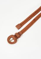 Women Brown Casual Braided Belt