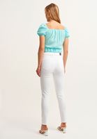Bayan Beyaz Toparlayıcı Etkili Skinny Pantolon ( TENCEL™ )