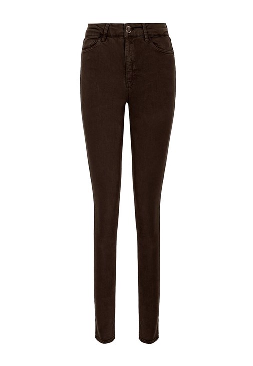 Skinny Pantolon ve Oversize Cepli Gömlek Kombini