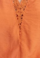 Bayan Turuncu Halter Yaka Crop Top