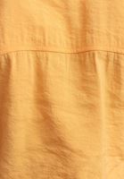 Women Yellow Pocket Detailed Crop Shirt
