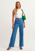 Bayan Beyaz Cut-Out Detaylı Halter Yaka Atlet