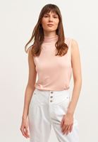 Bayan Pembe High-Neck Tank Top