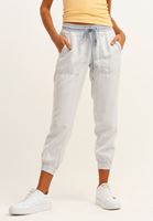 Bayan Açık Gri Yumuşak Dokulu Jogger Pantolon ( TENCEL™ )