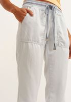 Bayan Açık Gri Yumuşak Dokulu Jogger Pantolon ( TENCEL™ )
