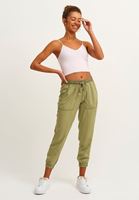 Bayan Yeşil Yumuşak Dokulu Jogger Pantolon ( TENCEL™ )