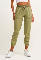 Bayan Yeşil Yumuşak Dokulu Jogger Pantolon ( TENCEL™ )