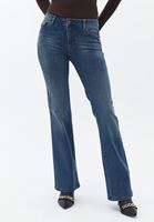 Women Blue Low Rise Bootcut Pants