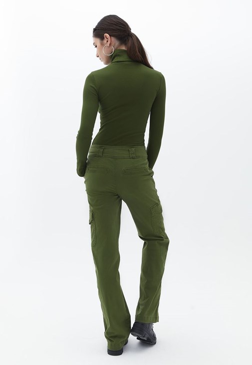 GREEN CLOTHING 4POCKETS PANTS Mサイズ Reduce Price RYRJJ Cargo Pants Women High Waist Baggy Cargo