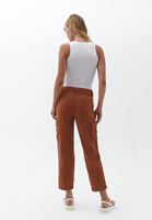 Women Brown Low Rise Cargo Pants