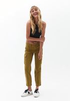 Women Green Low Rise Cargo Pants