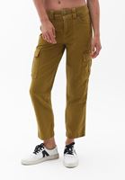 Women Green Low Rise Cargo Pants