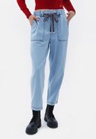 Slouchy-Fit Pantolon ve Triko Crop Kombini