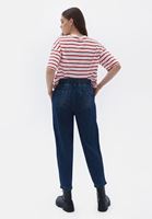 Women Blue High Rise Slouchy Fit Pants