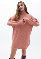 Bayan Pembe Loose-Fit Boğazlı Tunik