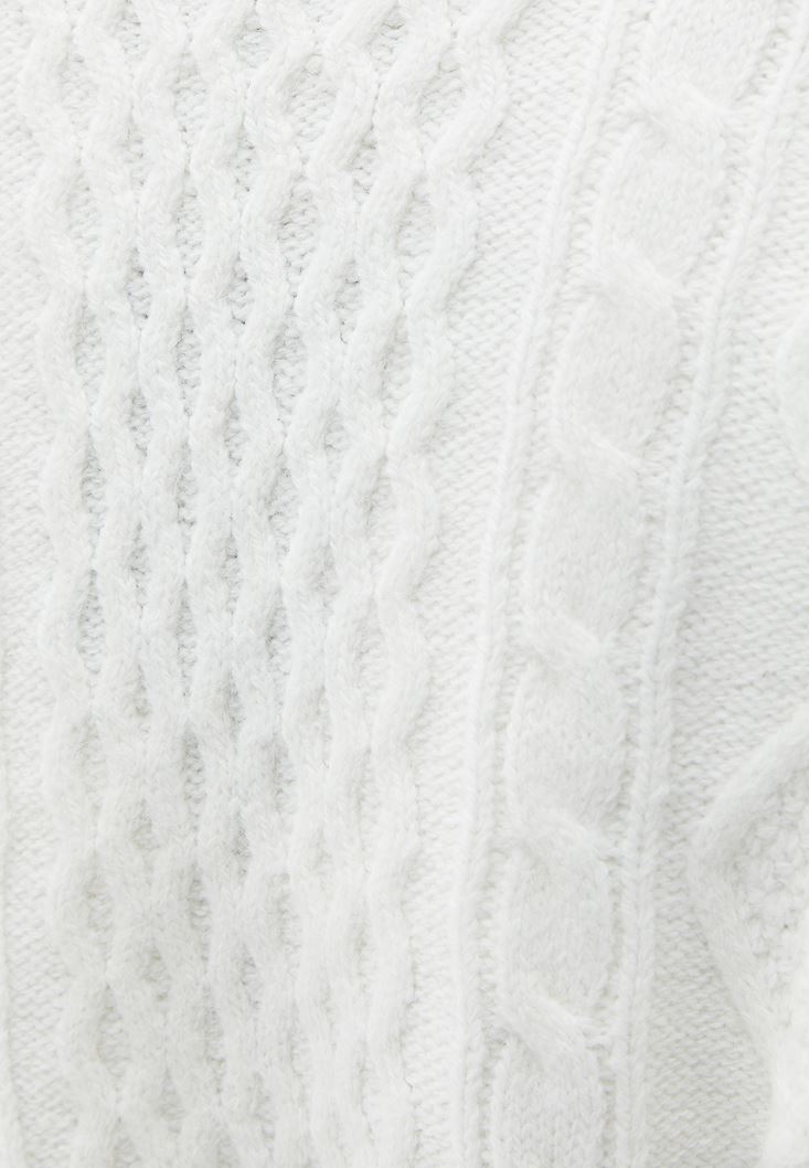 Women Mixed Crop Knitwear Pullover