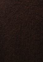 Women Brown Knitwear Sweater with Neckline Detail