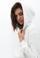 Women Cream Hooded Cardigan