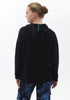 Women Black Hooded Sweatshirt