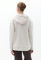 Women Beige Hooded Sweatshirt