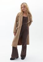 Women Brown Ultra High Rise Flared Pants