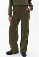 Women Green Soft Touch Straight Pants