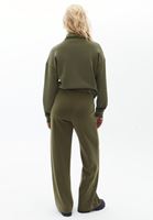 Women Green Soft Touch Straight Pants